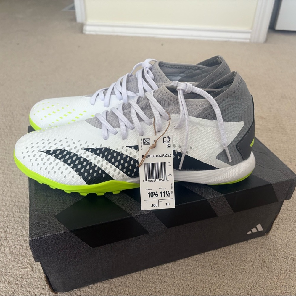 adidas White and Gray Athletic Shoes